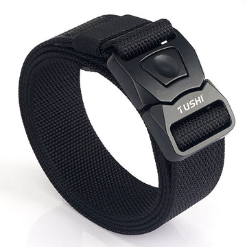 Men's Outdoor Tactical Quick Buckle Belt CS Field Training Nylon Outer Belt